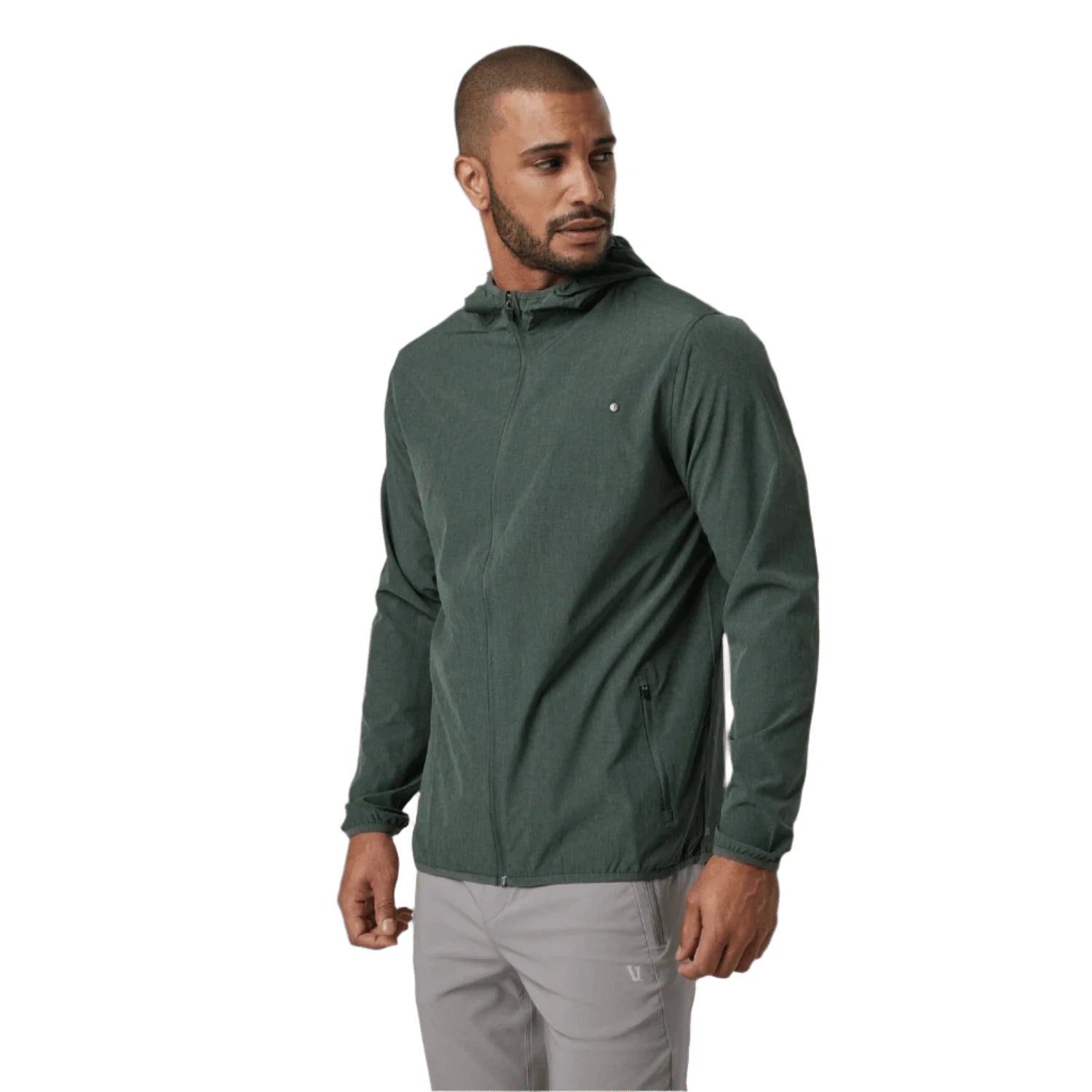 Vuori 01. MENS APPAREL - MENS JACKETS - MENS JACKETS WIND Men's Outdoor Trainer Shell AST ASPEN LINEN TEXTURE