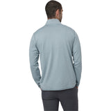 Vuori 01. MENS APPAREL - MENS HOODIES|SWEATERS - MENS PO Q ZIP Men's Ponto Half Zip Mock Neck HYU DUSTY BLUE HEATHER