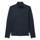 Vuori 01. MENS APPAREL - MENS HOODIES|SWEATERS - MENS PO Q ZIP Men's Ponto Half Zip Mock Neck HIN INK HEATHER