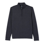 Vuori 01. MENS APPAREL - MENS HOODIES|SWEATERS - MENS PO Q ZIP Men's Ponto Half Zip Mock Neck HCC CHARCOAL HEATHER