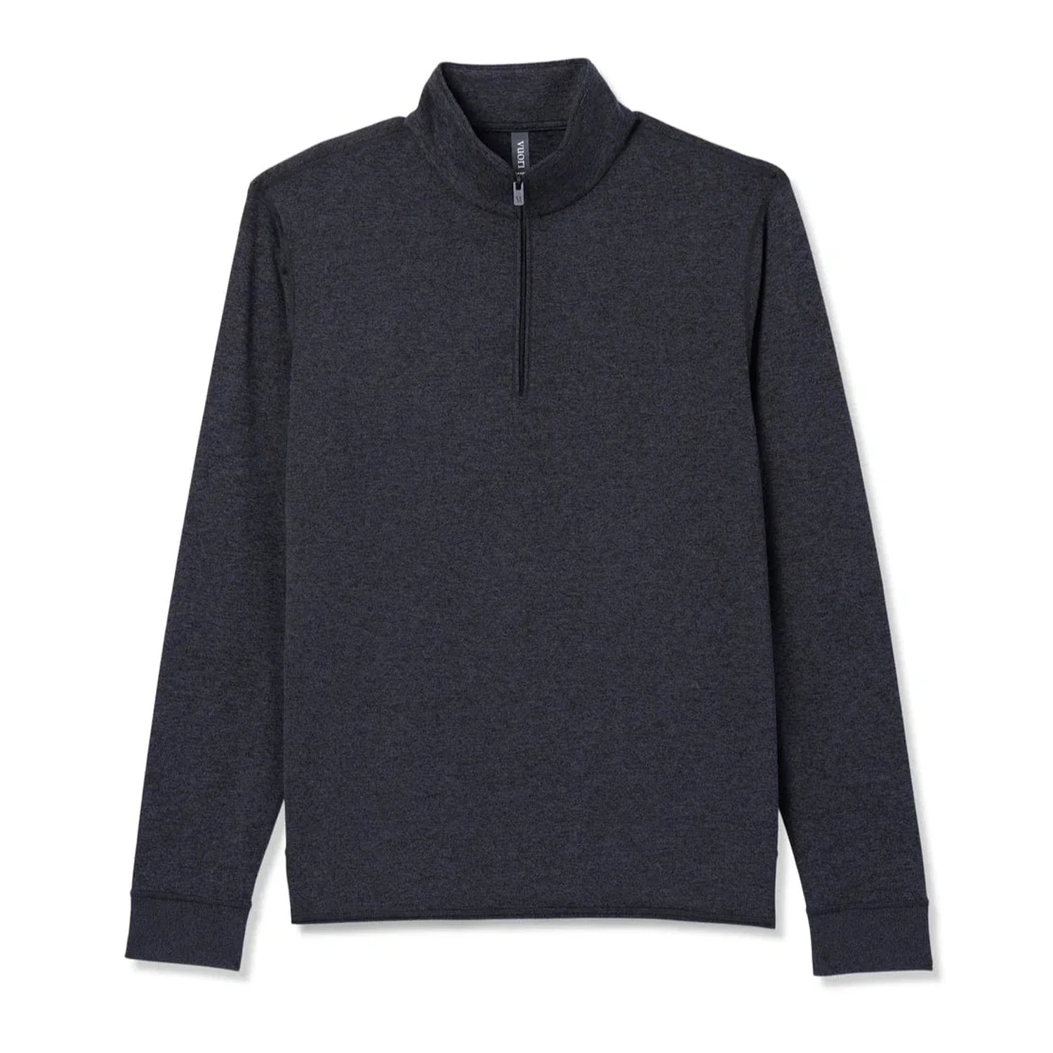 Vuori 01. MENS APPAREL - MENS HOODIES|SWEATERS - MENS PO Q ZIP Men's Ponto Half Zip Mock Neck HCC CHARCOAL HEATHER