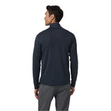 Vuori 01. MENS APPAREL - MENS HOODIES|SWEATERS - MENS PO Q ZIP Men's Ponto Half Zip Mock Neck HIN INK HEATHER
