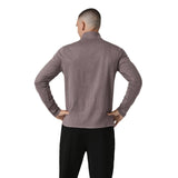 Vuori 01. MENS APPAREL - MENS HOODIES|SWEATERS - MENS PO Q ZIP Men's Ponto Half Zip Mock Neck HHB HUCKLEBERRY HEATHER
