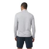 Vuori 01. MENS APPAREL - MENS HOODIES|SWEATERS - MENS PO Q ZIP Men's Ponto Half Zip Mock Neck LHG LIGHT HEATHER GREY