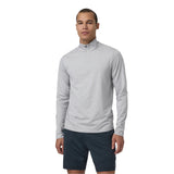 Vuori 01. MENS APPAREL - MENS HOODIES|SWEATERS - MENS PO Q ZIP Men's Ponto Half Zip Mock Neck LHG LIGHT HEATHER GREY