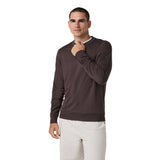 Vuori 01. MENS APPAREL - MENS HOODIES|SWEATERS - MENS PO SWEATERS Men's Ponto Performance Crew HHS SANGRIA HEATHER