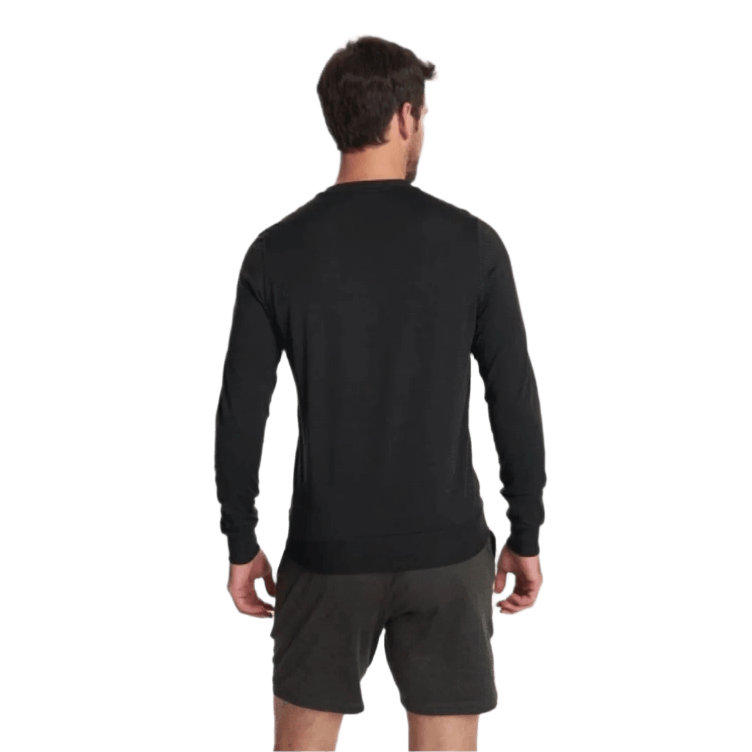 Vuori 01. MENS APPAREL - MENS HOODIES|SWEATERS - MENS PO SWEATERS Men's Ponto Performance Crew HBK BLACK HEATHER
