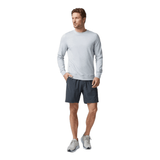 Vuori 01. MENS APPAREL - MENS HOODIES|SWEATERS - MENS PO SWEATERS Men's Ponto Performance Crew HPT PLATINUM HEATHER