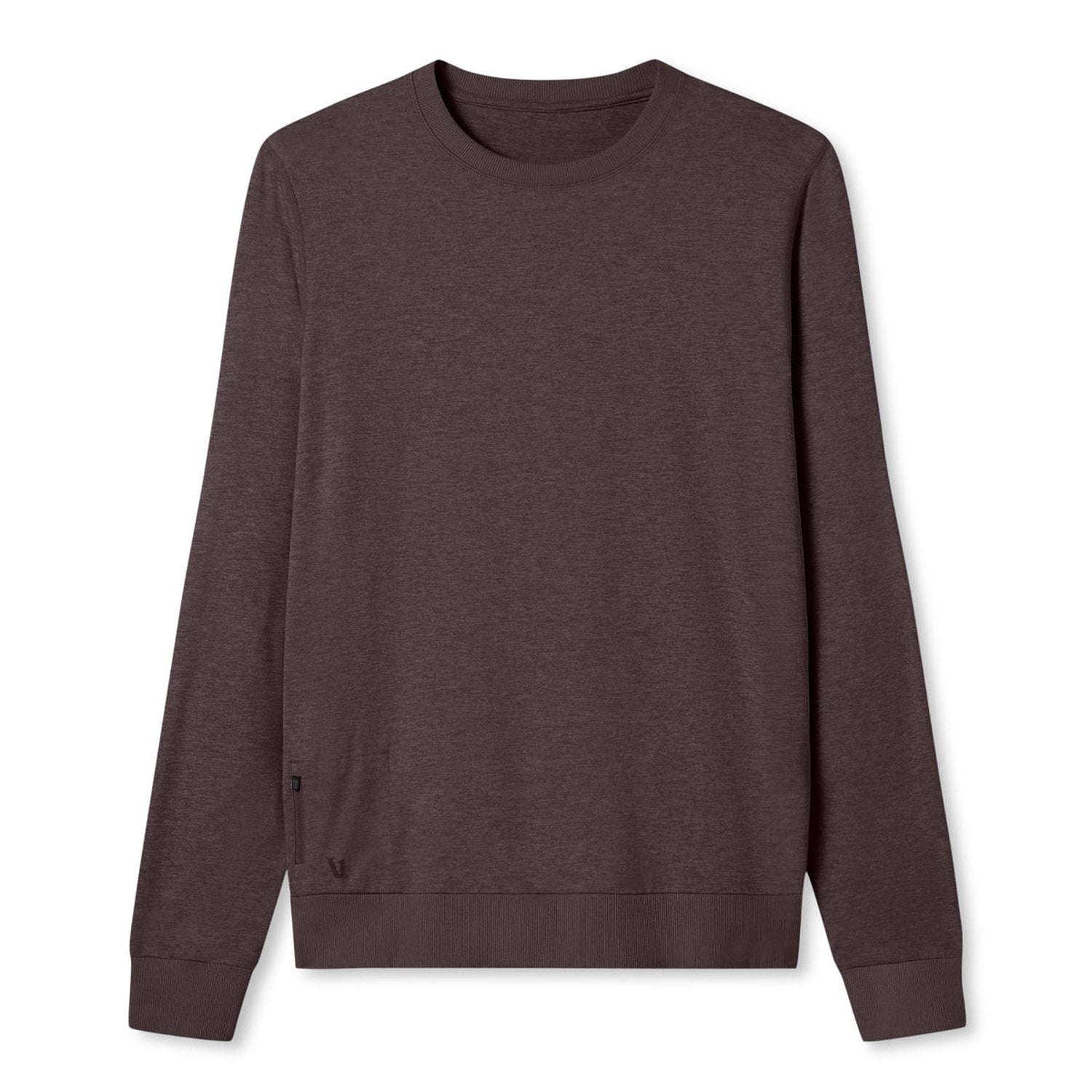 Vuori 01. MENS APPAREL - MENS HOODIES|SWEATERS - MENS PO SWEATERS Men's Ponto Performance Crew HHS SANGRIA HEATHER