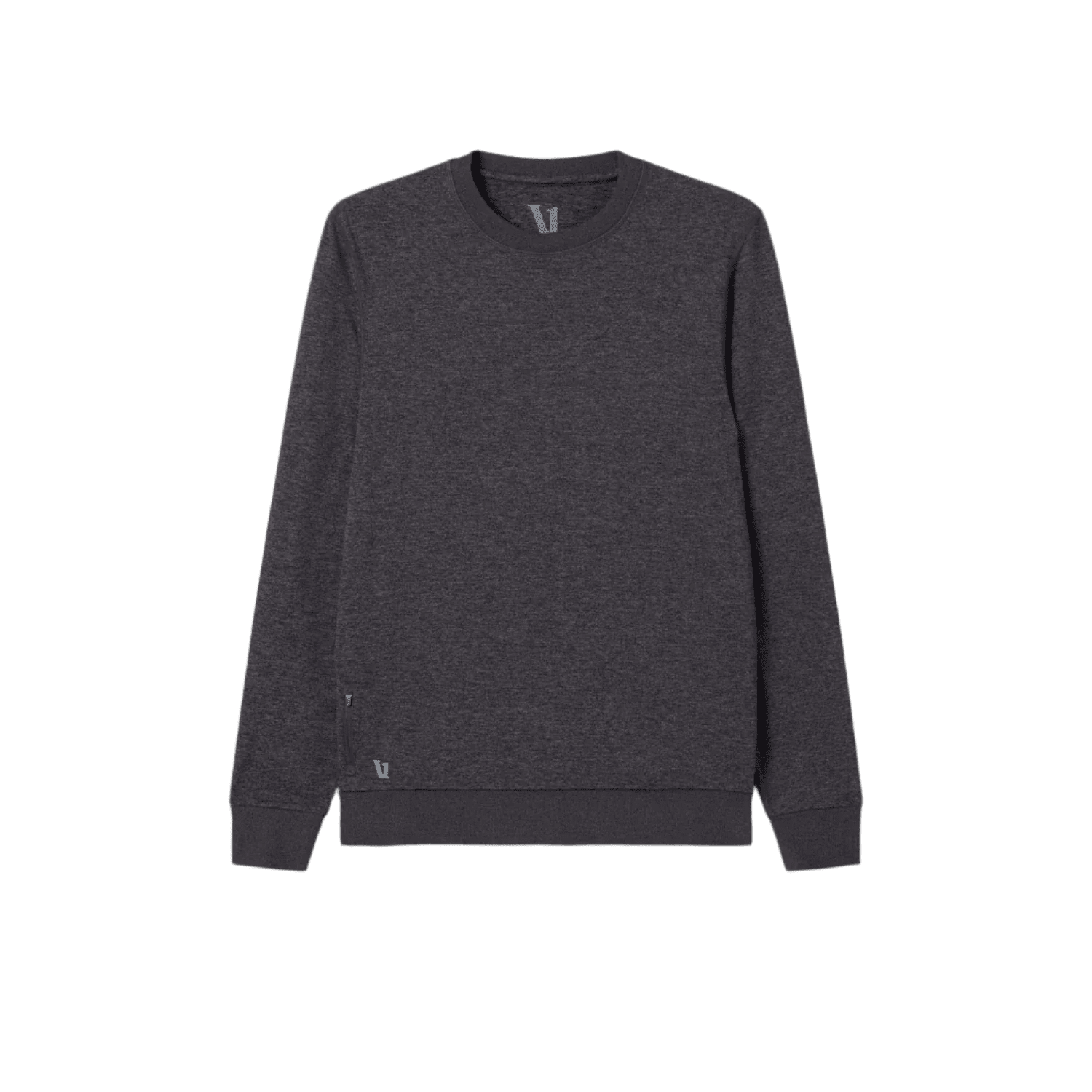 Vuori 01. MENS APPAREL - MENS HOODIES|SWEATERS - MENS PO SWEATERS Men's Ponto Performance Crew HCC CHARCOAL HEATHER