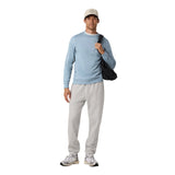 Vuori 01. MENS APPAREL - MENS HOODIES|SWEATERS - MENS PO SWEATERS Men's Ponto Performance Crew HFT FLINT HEATHER