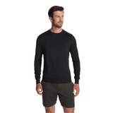 Vuori 01. MENS APPAREL - MENS HOODIES|SWEATERS - MENS PO SWEATERS Men's Ponto Performance Crew HBK BLACK HEATHER