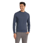 Vuori 01. MENS APPAREL - MENS LS SHIRTS - MENS LS CASUAL Men's Ponto Performance Crew HAZ AZURE HEATHER