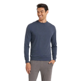 Vuori 01. MENS APPAREL - MENS LS SHIRTS - MENS LS CASUAL Men's Ponto Performance Crew HAZ AZURE HEATHER