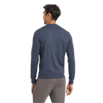 Vuori 01. MENS APPAREL - MENS LS SHIRTS - MENS LS CASUAL Men's Ponto Performance Crew HAZ AZURE HEATHER