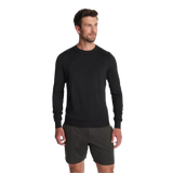 Vuori 01. MENS APPAREL - MENS LS SHIRTS - MENS LS CASUAL Men's Ponto Performance Crew HBK BLACK HEATHER