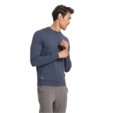 Vuori 01. MENS APPAREL - MENS LS SHIRTS - MENS LS CASUAL Men's Ponto Performance Crew HCC CHARCOAL HEATHER