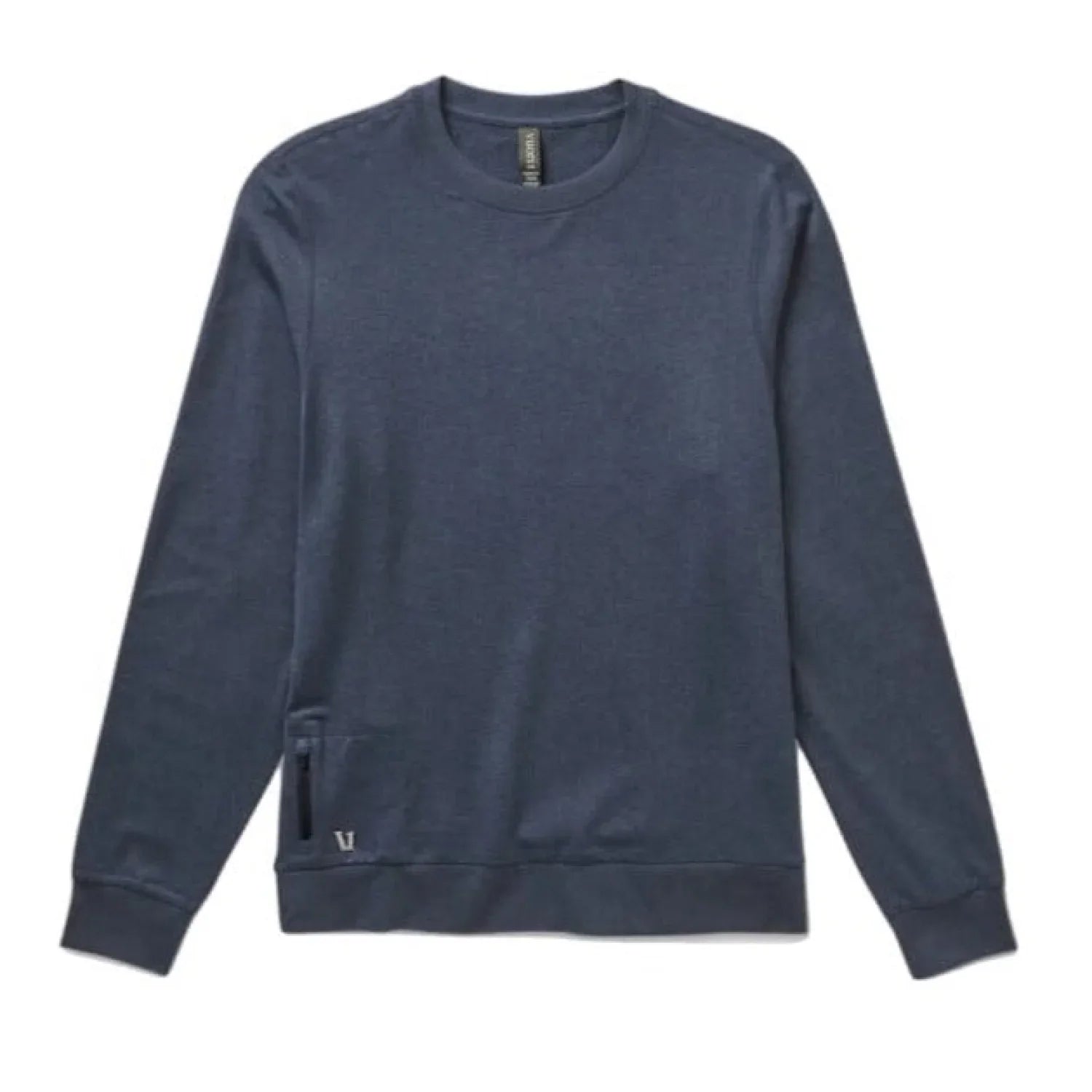 Vuori 01. MENS APPAREL - MENS LS SHIRTS - MENS LS CASUAL Men's Ponto Performance Crew HAZ AZURE HEATHER