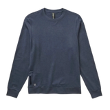 Vuori 01. MENS APPAREL - MENS LS SHIRTS - MENS LS CASUAL Men's Ponto Performance Crew HAZ AZURE HEATHER