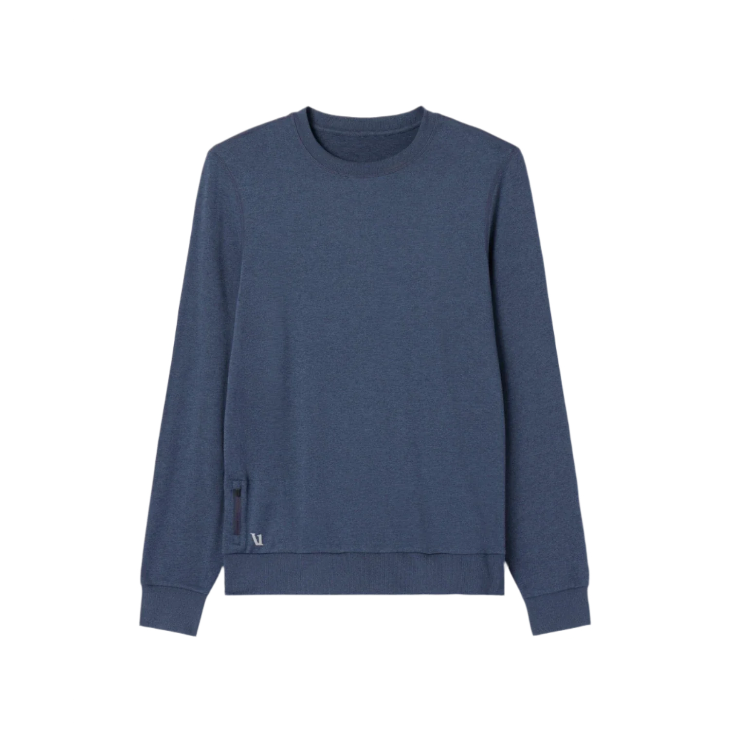 Vuori 01. MENS APPAREL - MENS LS SHIRTS - MENS LS CASUAL Men's Ponto Performance Crew HAZ AZURE HEATHER