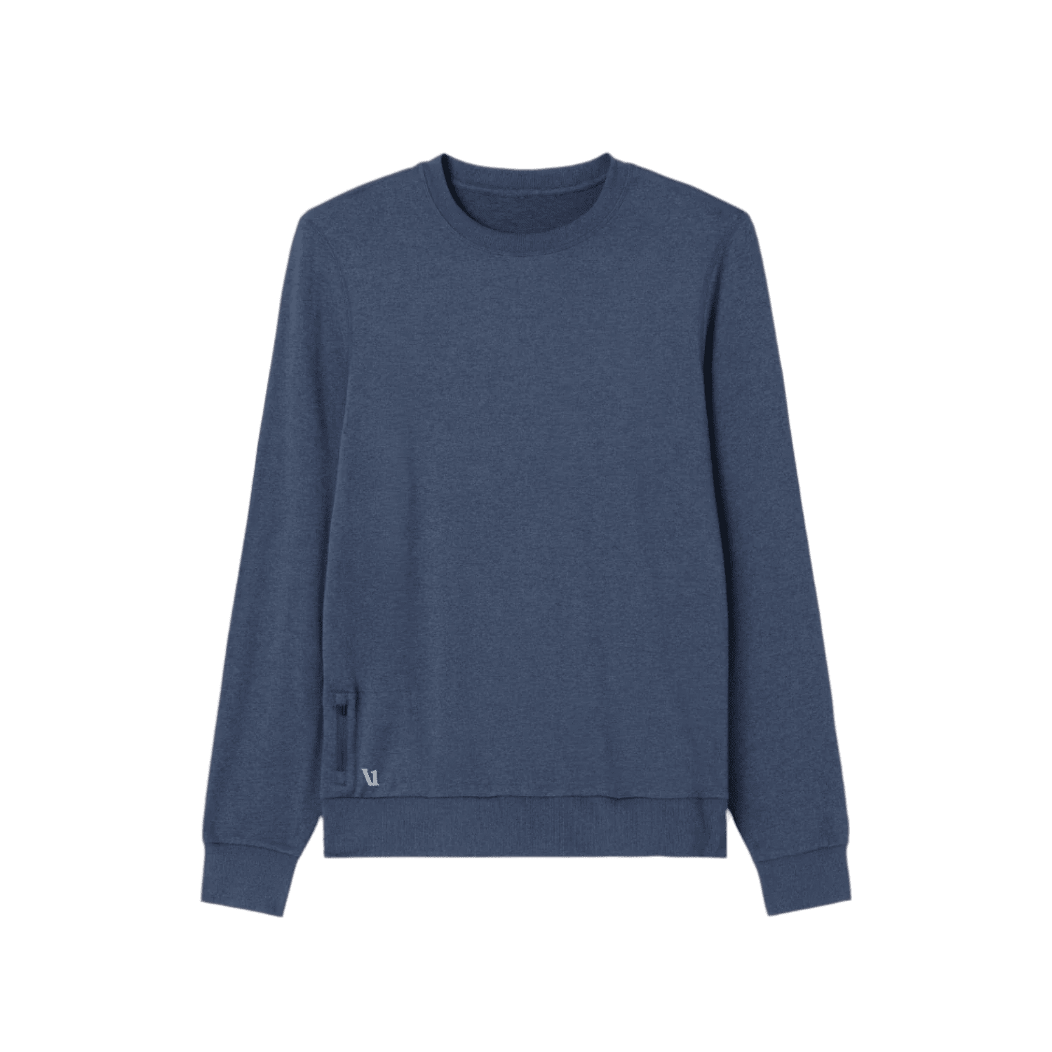 Vuori 01. MENS APPAREL - MENS LS SHIRTS - MENS LS CASUAL Men's Ponto Performance Crew HAZ AZURE HEATHER