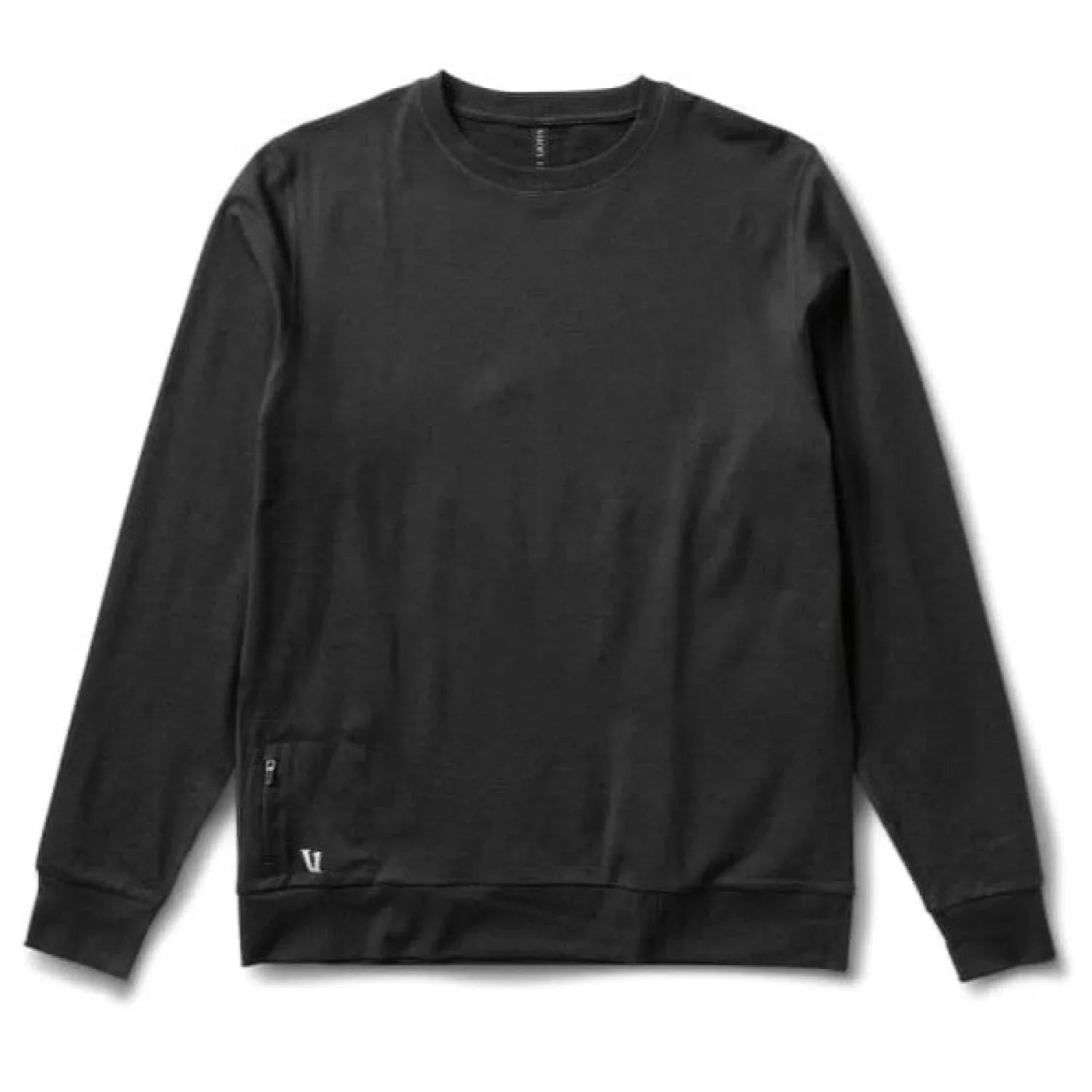 Vuori 01. MENS APPAREL - MENS LS SHIRTS - MENS LS CASUAL Men's Ponto Performance Crew HBK BLACK HEATHER