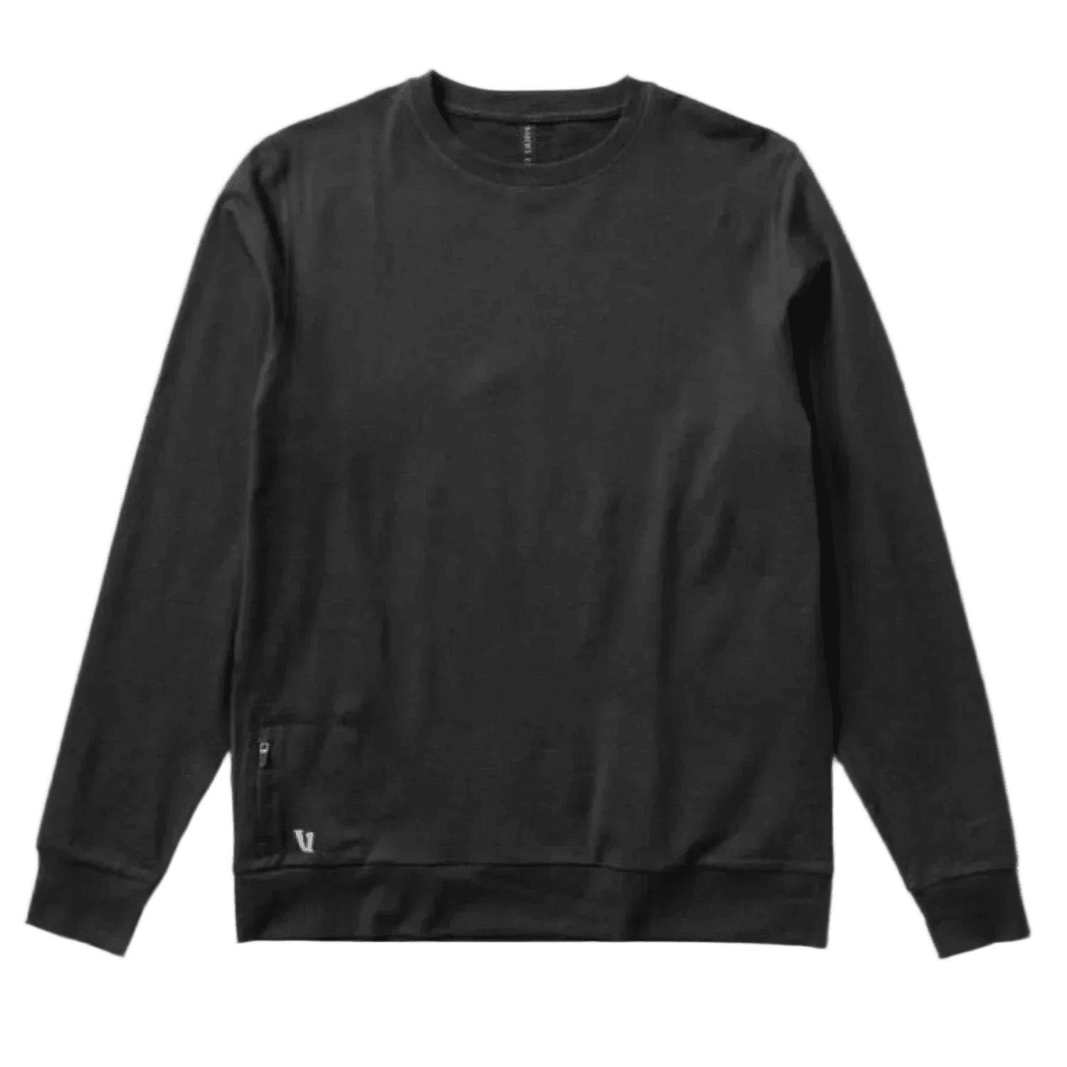 Vuori 01. MENS APPAREL - MENS LS SHIRTS - MENS LS CASUAL Men's Ponto Performance Crew HBK BLACK HEATHER