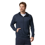 Vuori 01. MENS APPAREL - MENS LS SHIRTS - MENS LS HOODY Men's Ponto Performance Half Zip Hoodie HMD MIDNIGHT HEATHER