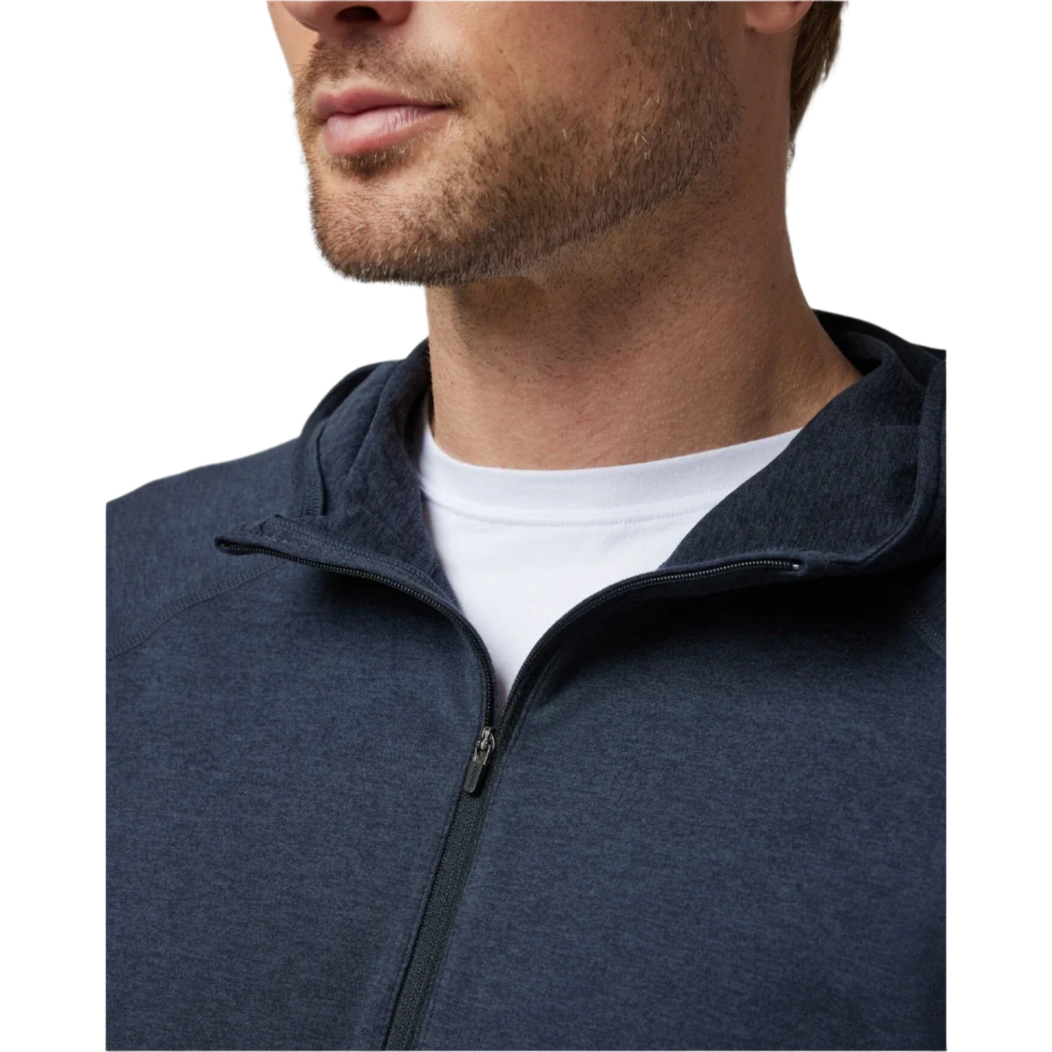 Vuori 01. MENS APPAREL - MENS LS SHIRTS - MENS LS HOODY Men's Ponto Performance Half Zip Hoodie HMD MIDNIGHT HEATHER