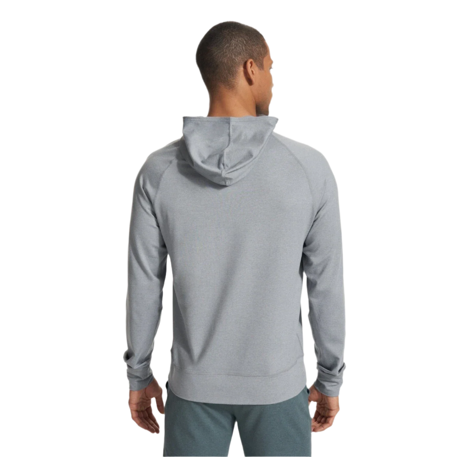 Vuori 01. MENS APPAREL - MENS LS SHIRTS - MENS LS HOODY Men's Ponto Performance Half Zip Hoodie STH STEEL HEATHER