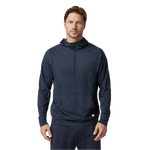 Vuori 01. MENS APPAREL - MENS LS SHIRTS - MENS LS HOODY Men's Ponto Performance Half Zip Hoodie HMD MIDNIGHT HEATHER