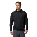 Vuori 01. MENS APPAREL - MENS LS SHIRTS - MENS LS HOODY Men's Ponto Performance Half Zip Hoodie HBK BLACK HEATHER