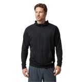 Vuori 01. MENS APPAREL - MENS LS SHIRTS - MENS LS HOODY Men's Ponto Performance Half Zip Hoodie HBK BLACK HEATHER