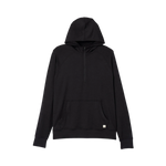 Vuori 01. MENS APPAREL - MENS LS SHIRTS - MENS LS HOODY Men's Ponto Performance Half Zip Hoodie HBK BLACK HEATHER