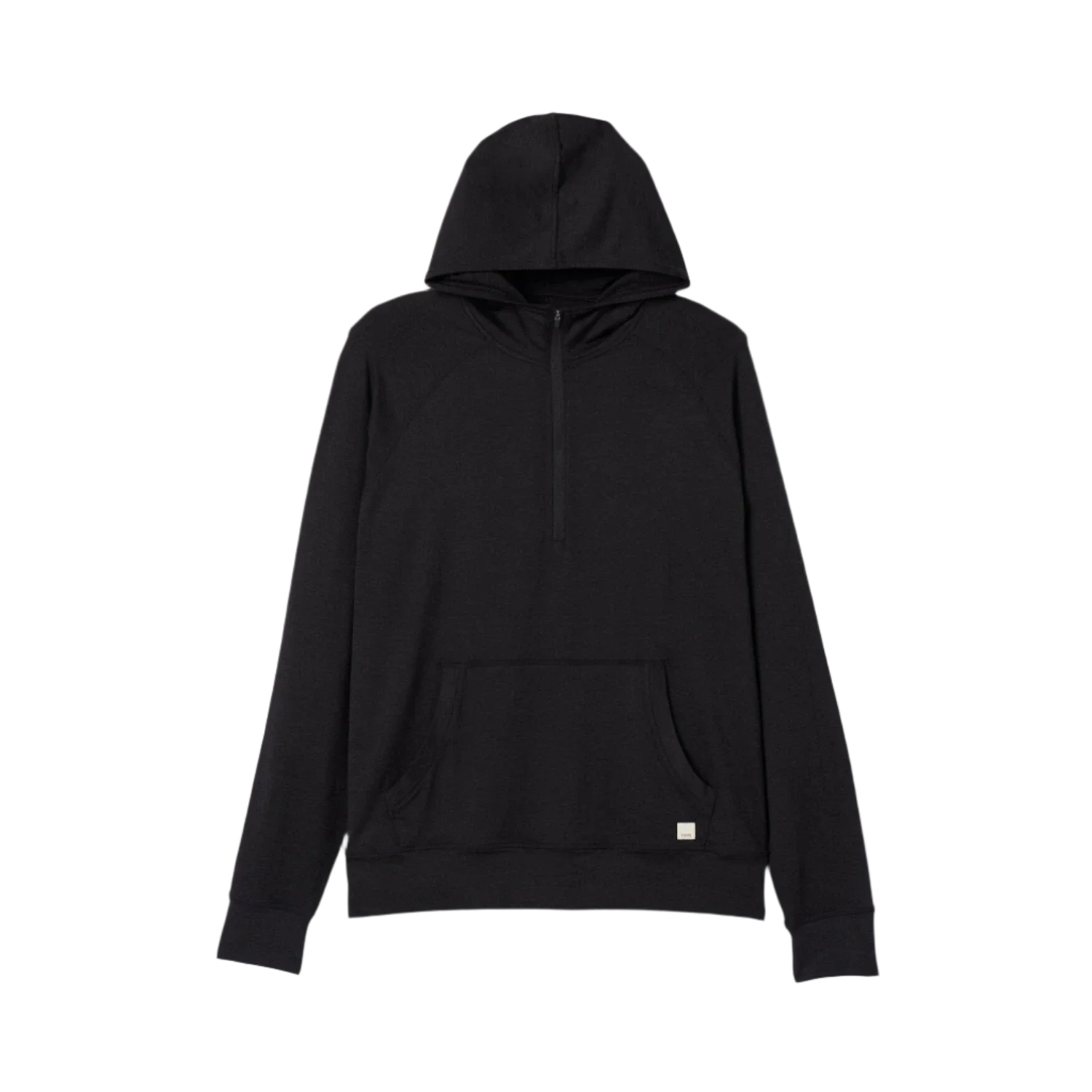 Vuori 01. MENS APPAREL - MENS LS SHIRTS - MENS LS HOODY Men's Ponto Performance Half Zip Hoodie HBK BLACK HEATHER