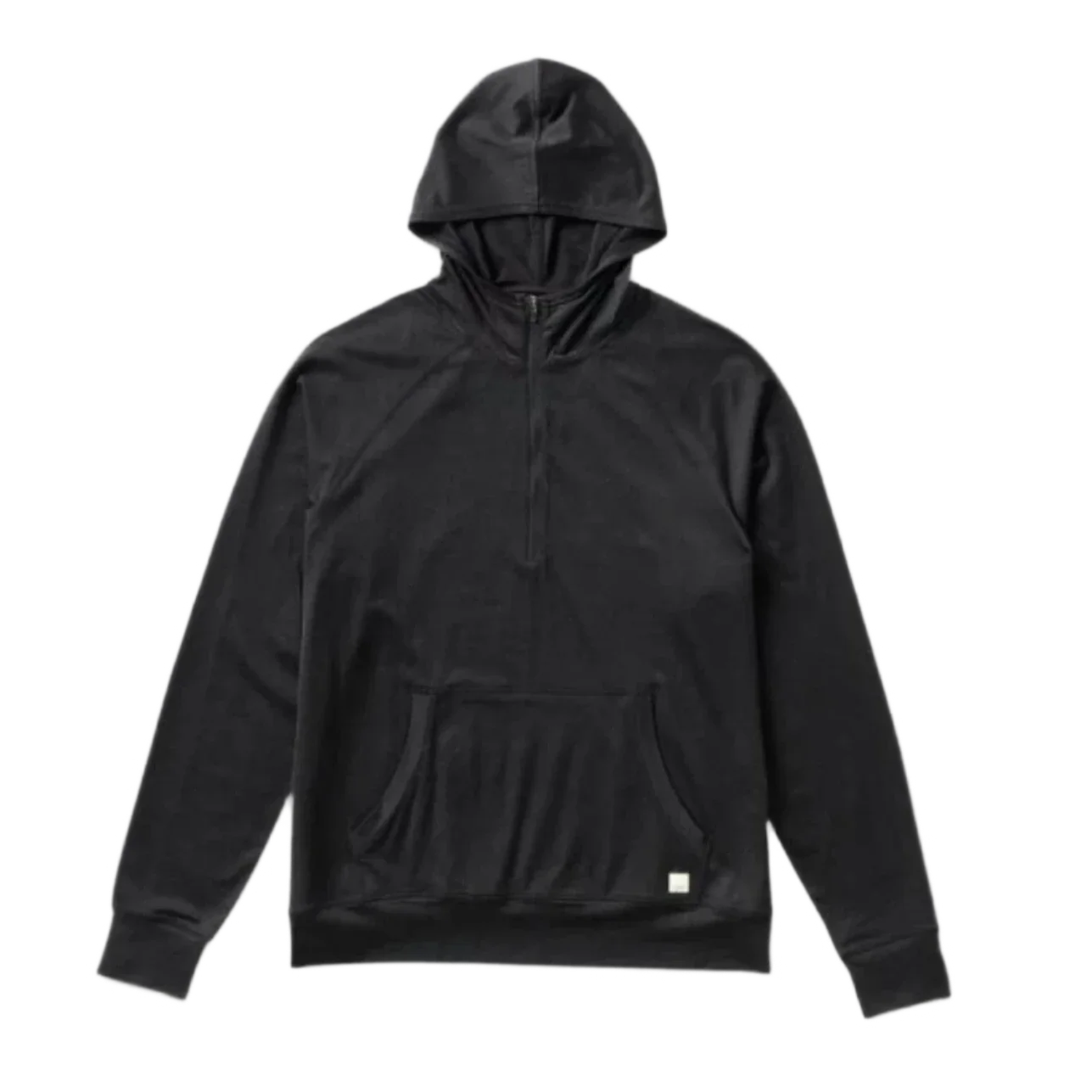 Vuori 01. MENS APPAREL - MENS LS SHIRTS - MENS LS HOODY Men's Ponto Performance Half Zip Hoodie HBK BLACK HEATHER