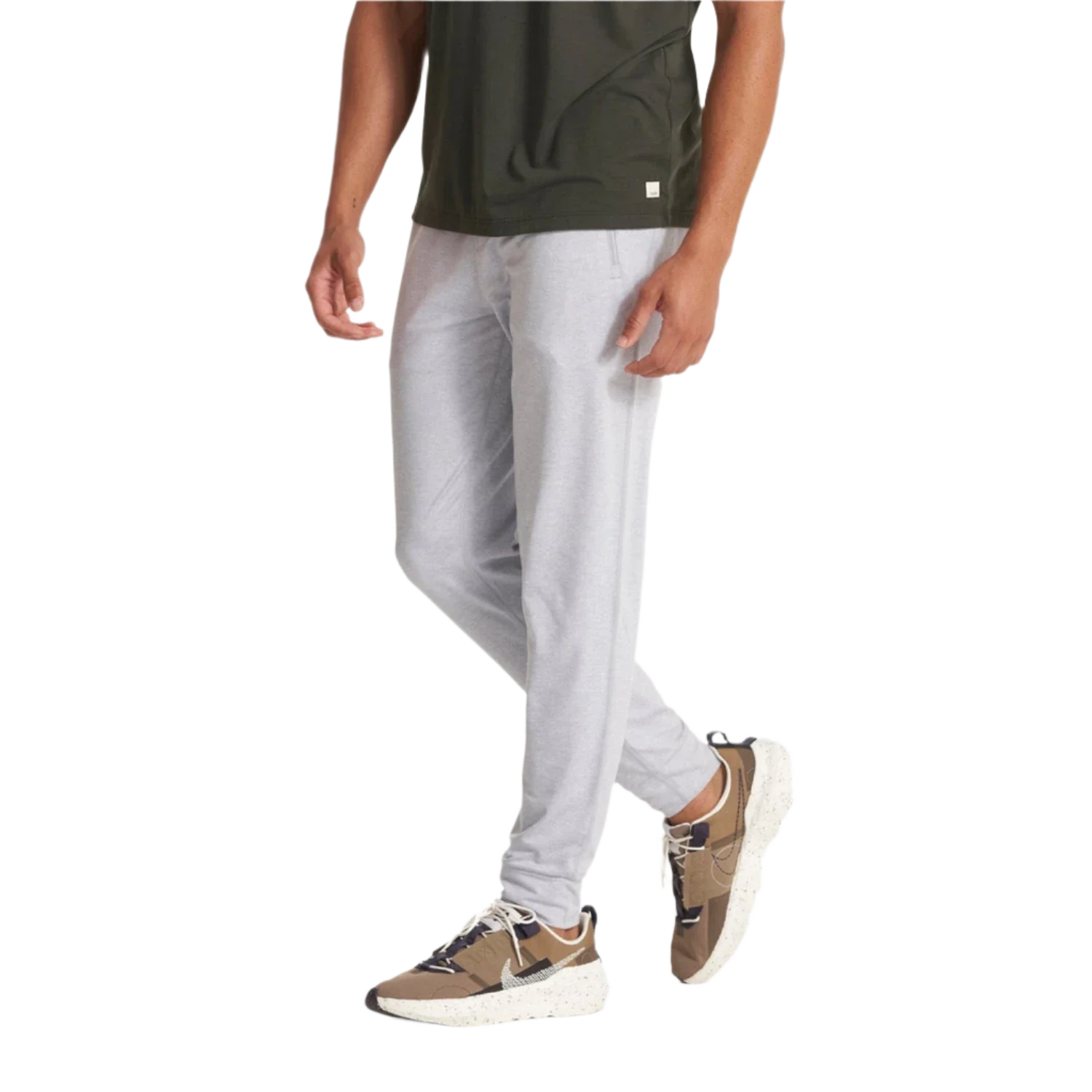 Vuori 01. MENS APPAREL - MENS PANTS - MENS PANTS LOUNGE Men's Ponto Performance Jogger HPT PLATINUM HEATHER