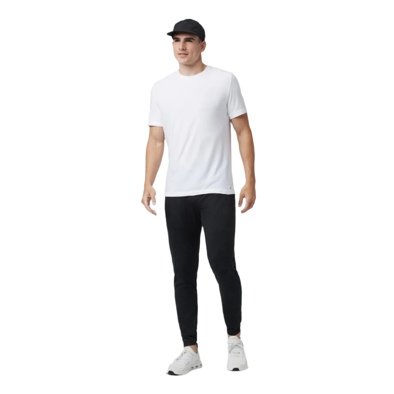 Vuori 01. MENS APPAREL - MENS PANTS - MENS PANTS LOUNGE Men's Ponto Performance Jogger HBK BLACK HEATHER