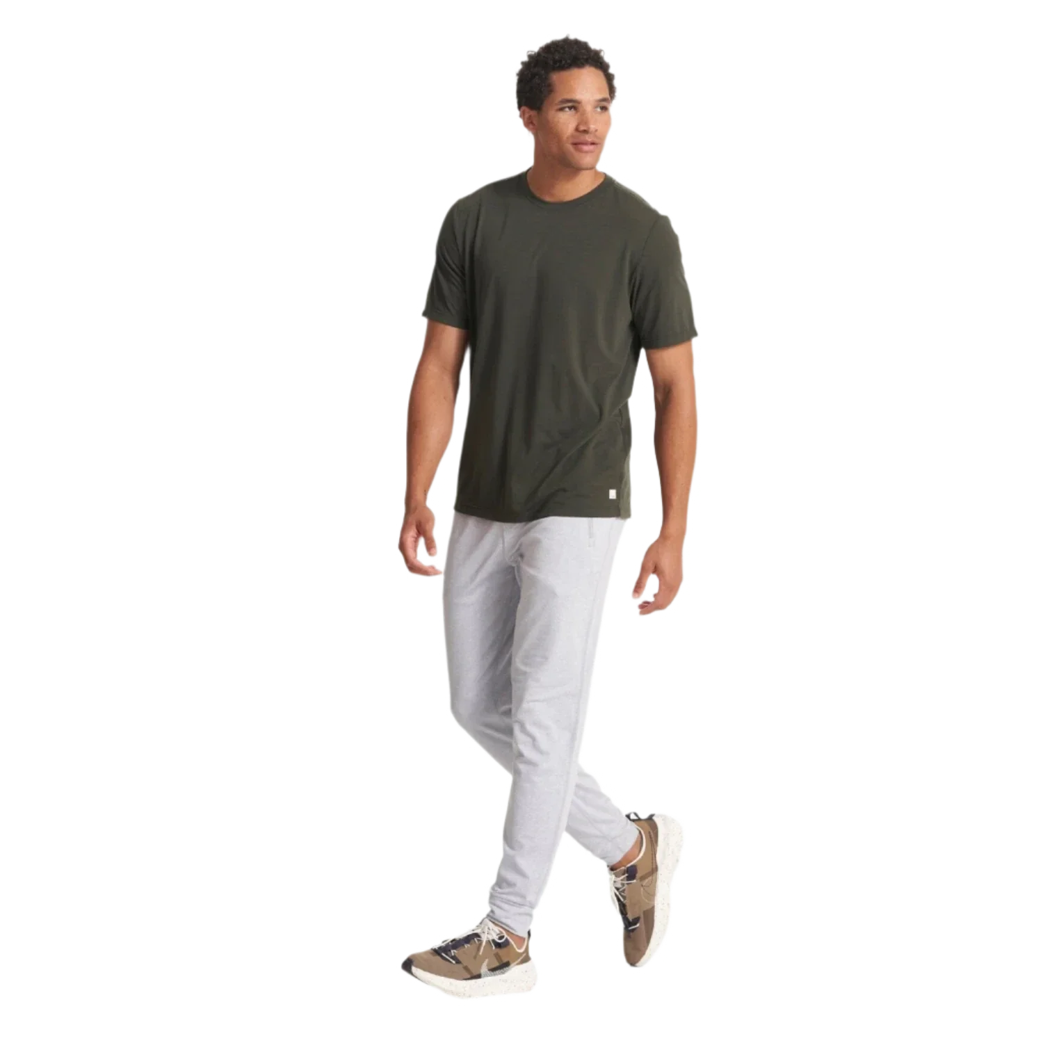 Vuori 01. MENS APPAREL - MENS PANTS - MENS PANTS LOUNGE Men's Ponto Performance Jogger HPT PLATINUM HEATHER