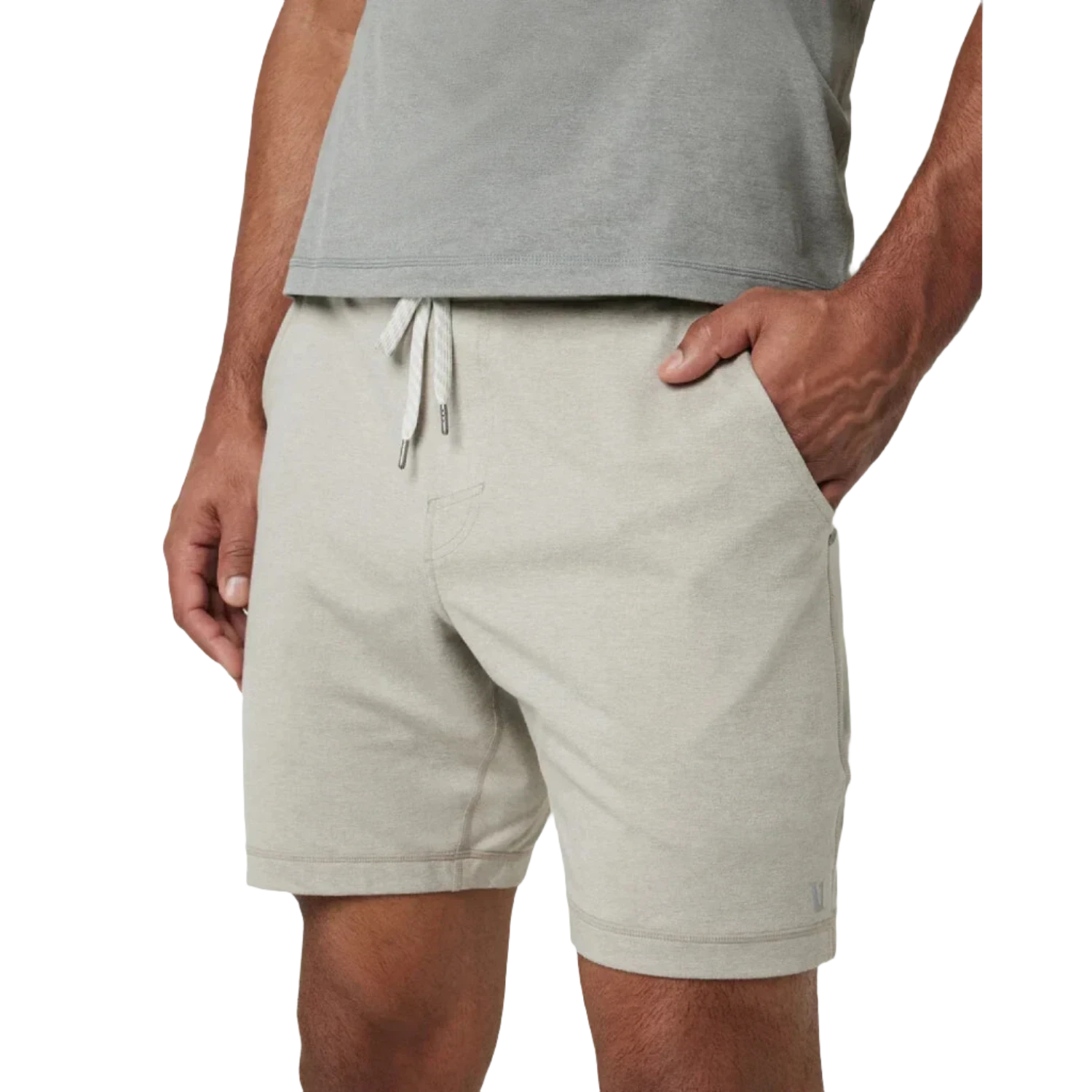 Vuori 01. MENS APPAREL - MENS SHORTS - MENS SHORTS LOUNGE Men's Ponto Short - 7.5 in HDA DARK SALT HEATHER