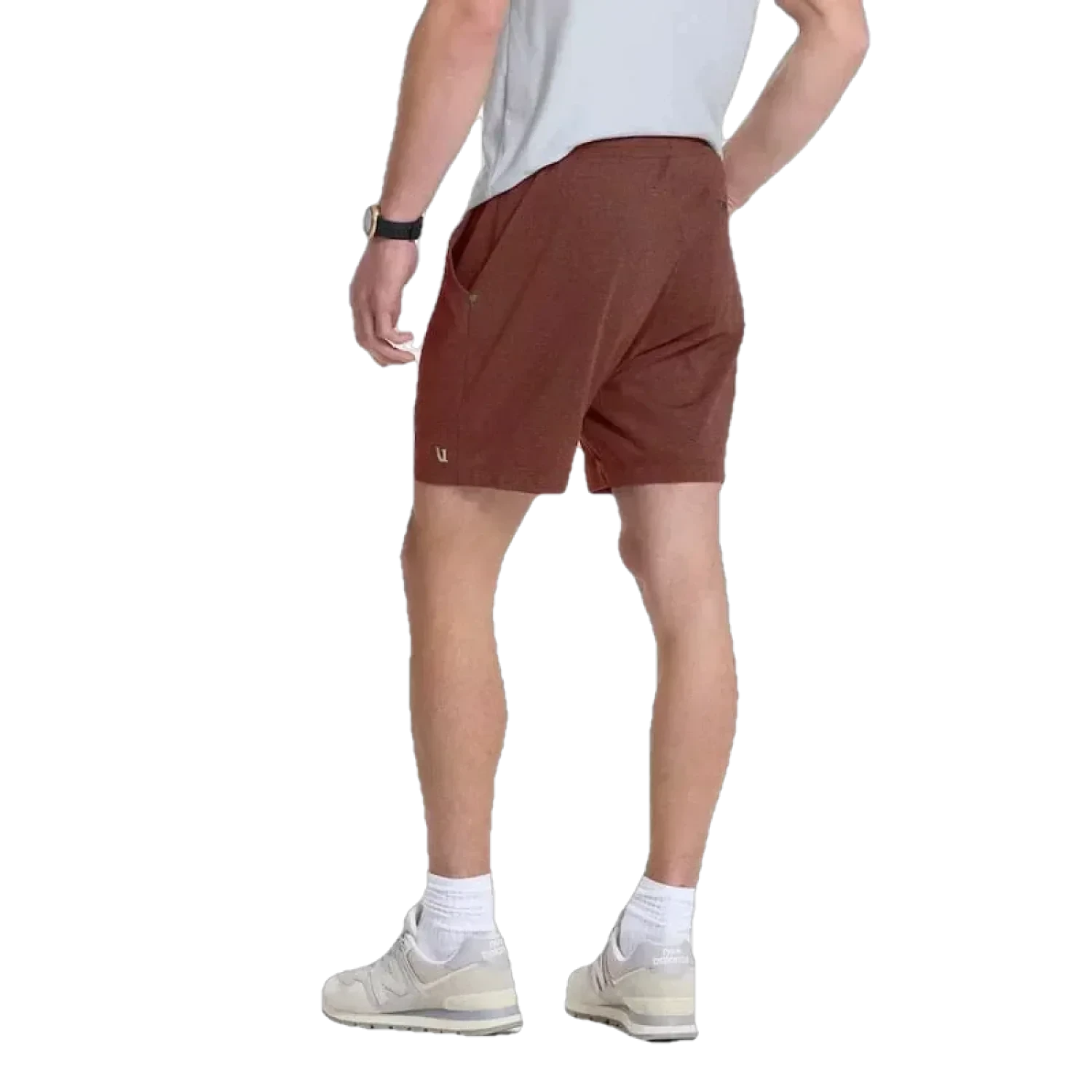 Vuori 01. MENS APPAREL - MENS SHORTS - MENS SHORTS LOUNGE Men's Ponto Short - 7.5 in HCD CEDAR HEATHER