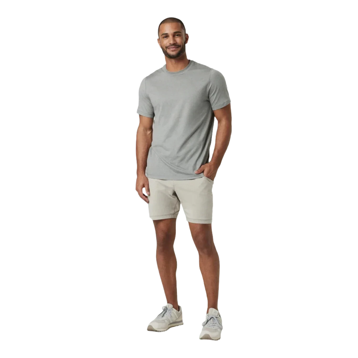 Vuori 01. MENS APPAREL - MENS SHORTS - MENS SHORTS LOUNGE Men's Ponto Short - 7.5 in HDA DARK SALT HEATHER