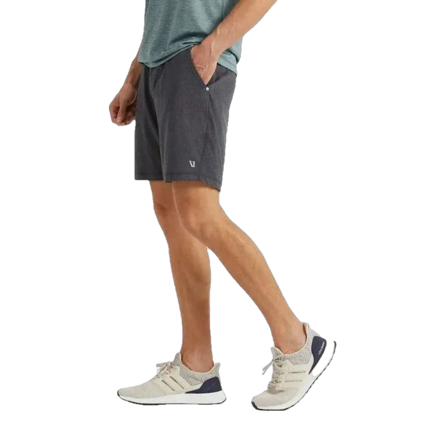 Vuori 01. MENS APPAREL - MENS SHORTS - MENS SHORTS LOUNGE Men's Ponto Short - 7.5 in CHARCOAL HEATHER