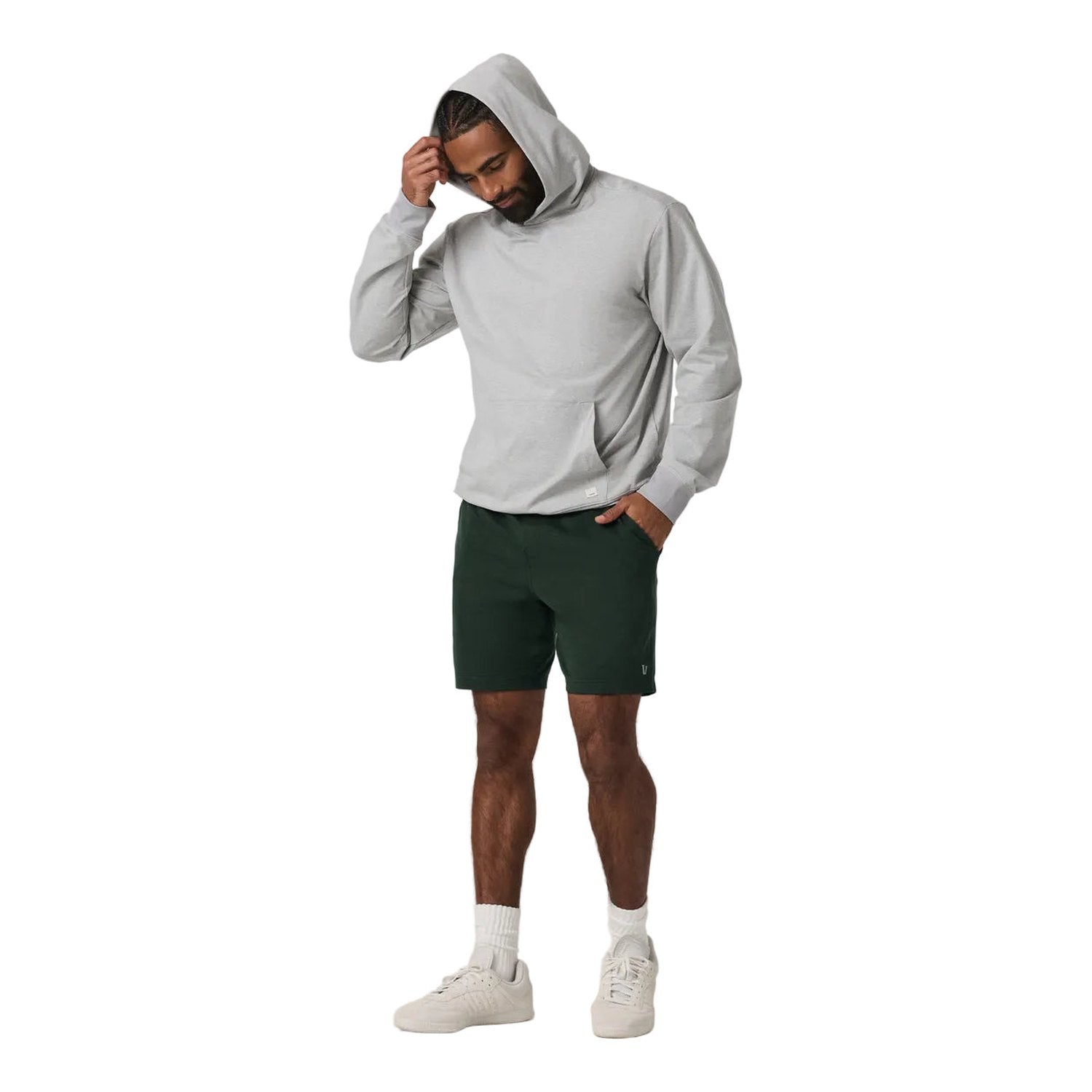Vuori 01. MENS APPAREL - MENS SHORTS - MENS SHORTS LOUNGE Men's Ponto Short - 7 in HTP SPRUCE HEATHER