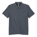 Vuori 01. MENS APPAREL - MENS SS SHIRTS - MENS SS BUTTON UP Men's Short Sleeve Ace Button Down CCL CHARCOAL