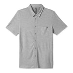Vuori 01. MENS APPAREL - MENS SS SHIRTS - MENS SS BUTTON UP Men's Short Sleeve Ace Button Down LTG LIGHT GREY