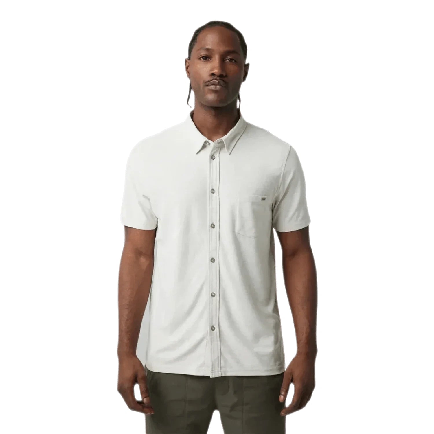 Vuori 01. MENS APPAREL - MENS SS SHIRTS - MENS SS BUTTON UP Men's Short Sleeve Ace Button Down CSW CASHEW