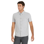 Vuori 01. MENS APPAREL - MENS SS SHIRTS - MENS SS BUTTON UP Men's Short Sleeve Ace Button Down LTG LIGHT GREY
