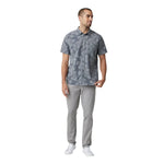 Vuori 01. MENS APPAREL - MENS SS SHIRTS - MENS SS BUTTON UP Men's Short Sleeve Bridge Button Down SVT SHIITAKE VISTA