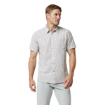 Vuori 01. MENS APPAREL - MENS SS SHIRTS - MENS SS BUTTON UP Men's Short Sleeve Bridge Button Down UBS UMBER SAGO